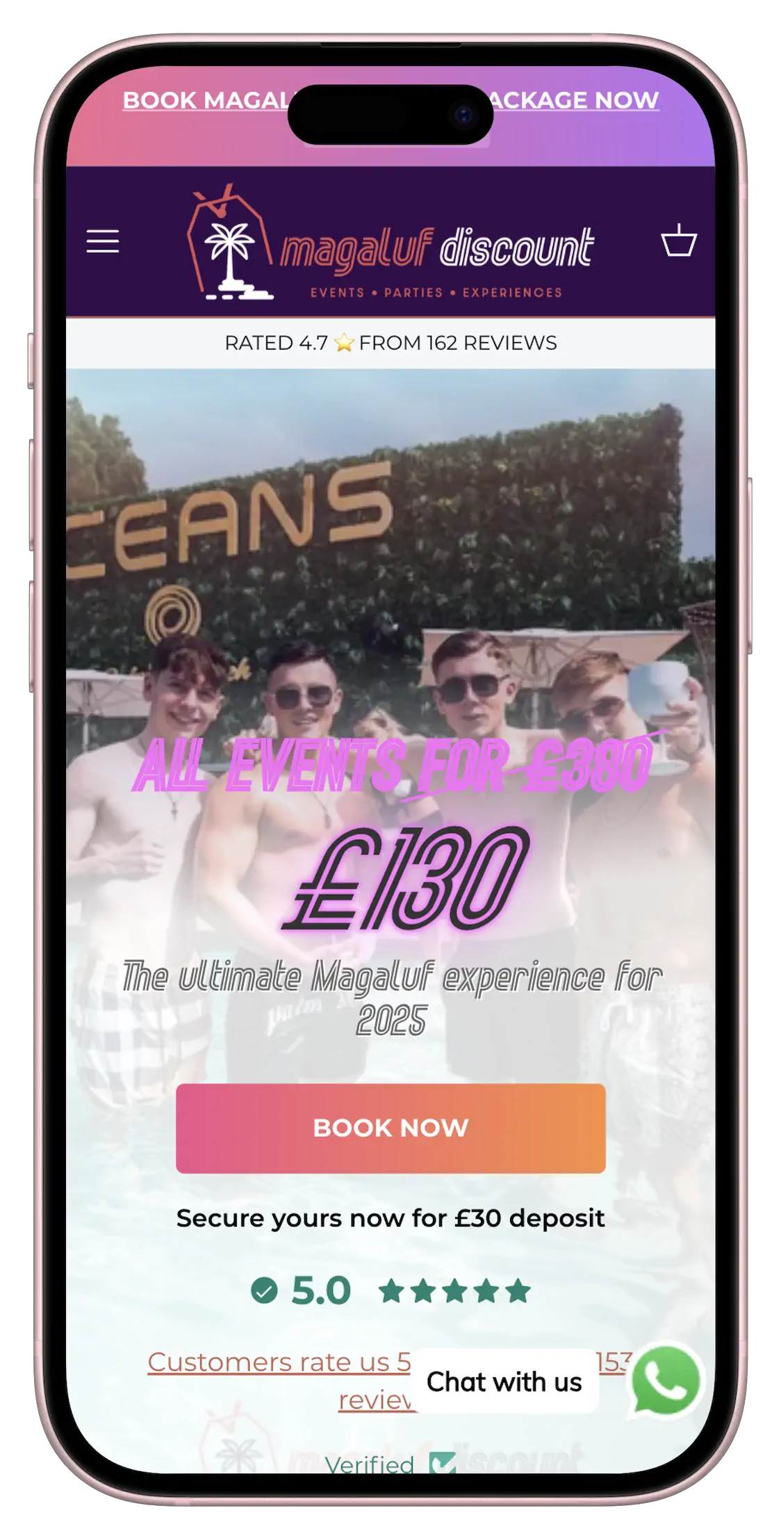 Party Starts Here: A High-Energy Landing Page for Magaluf Discount