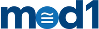 Logo of Mod, a blue and white design with a wavy line.