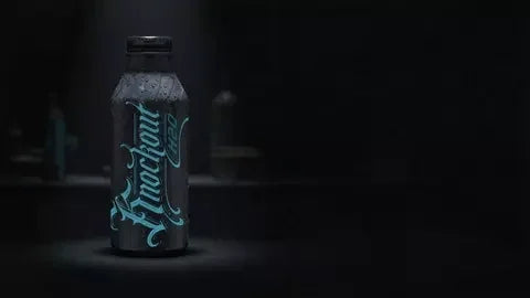 Product bottle on a dark moody background